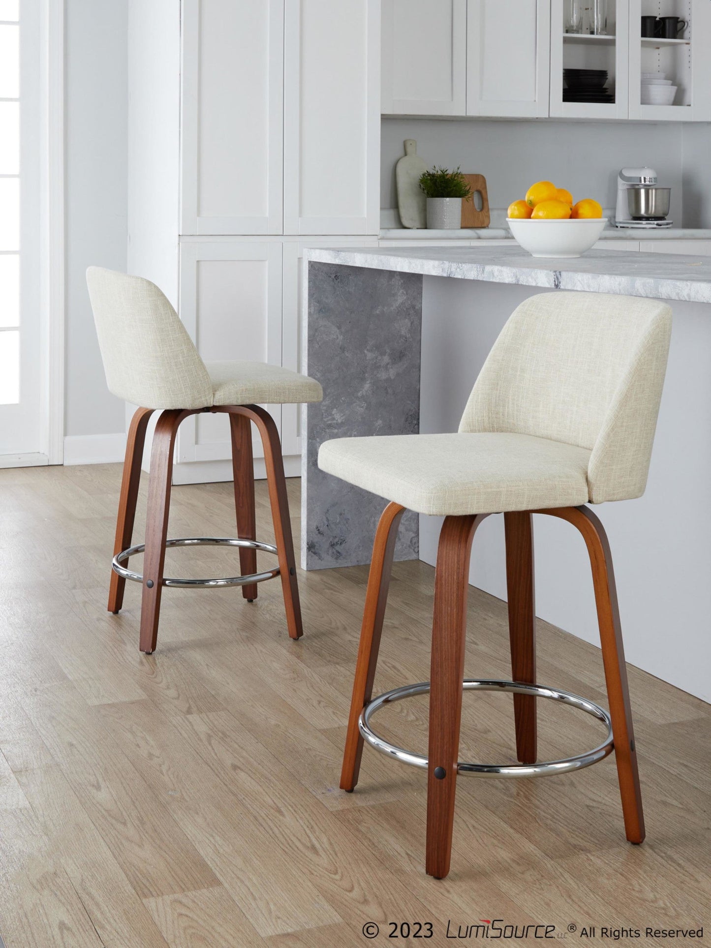 Majestic Office Furniture 24" Fixed-Height Counter Stool - Set of 2