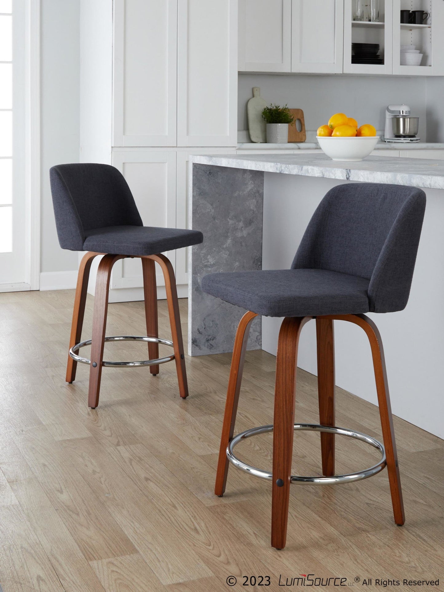 Majestic Office Furniture 24" Fixed-Height Counter Stool - Set of 2