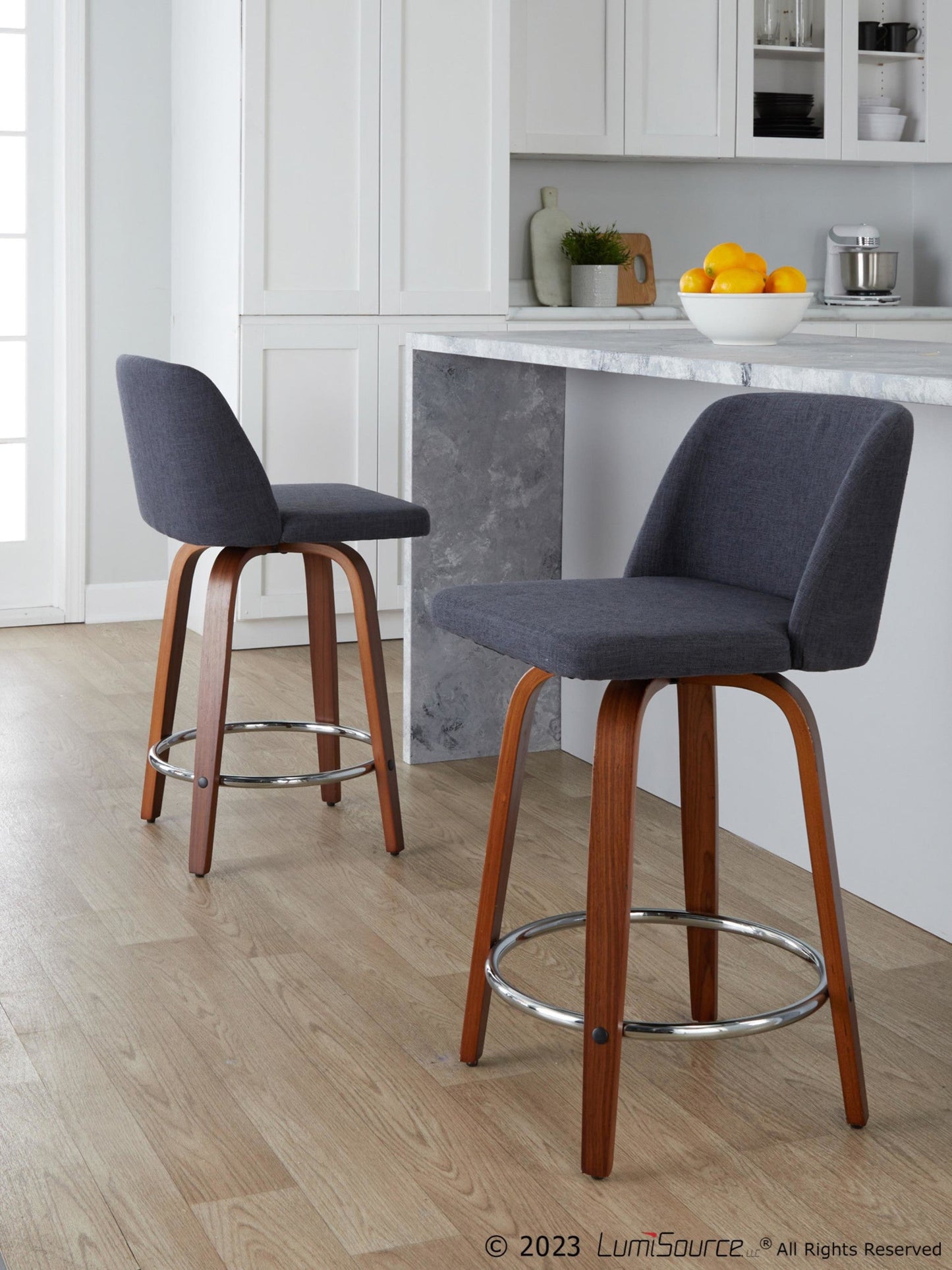 Majestic Office Furniture 24" Fixed-Height Counter Stool - Set of 2