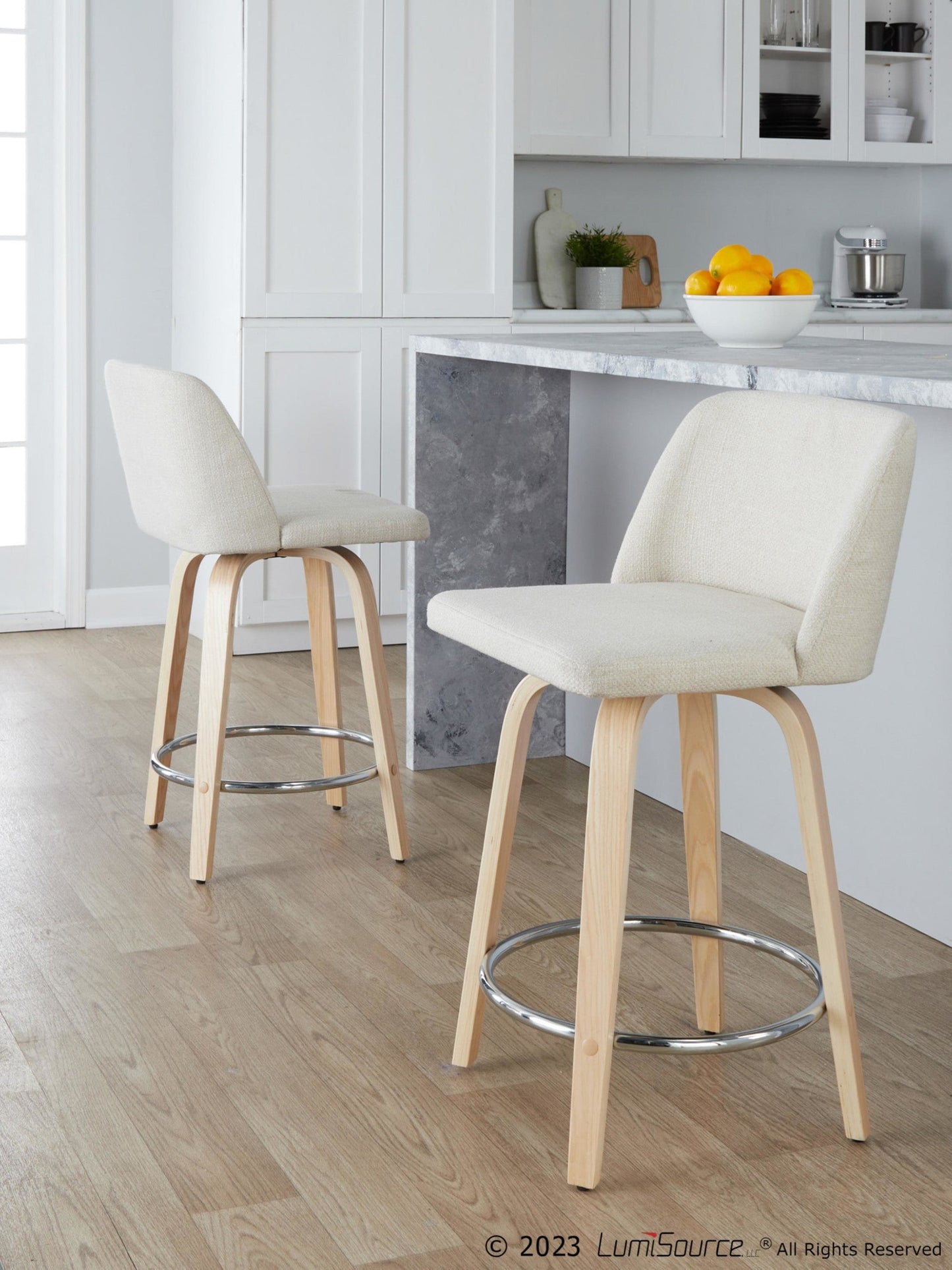 Majestic Office Furniture 24" Fixed-Height Counter Stool - Set of 2