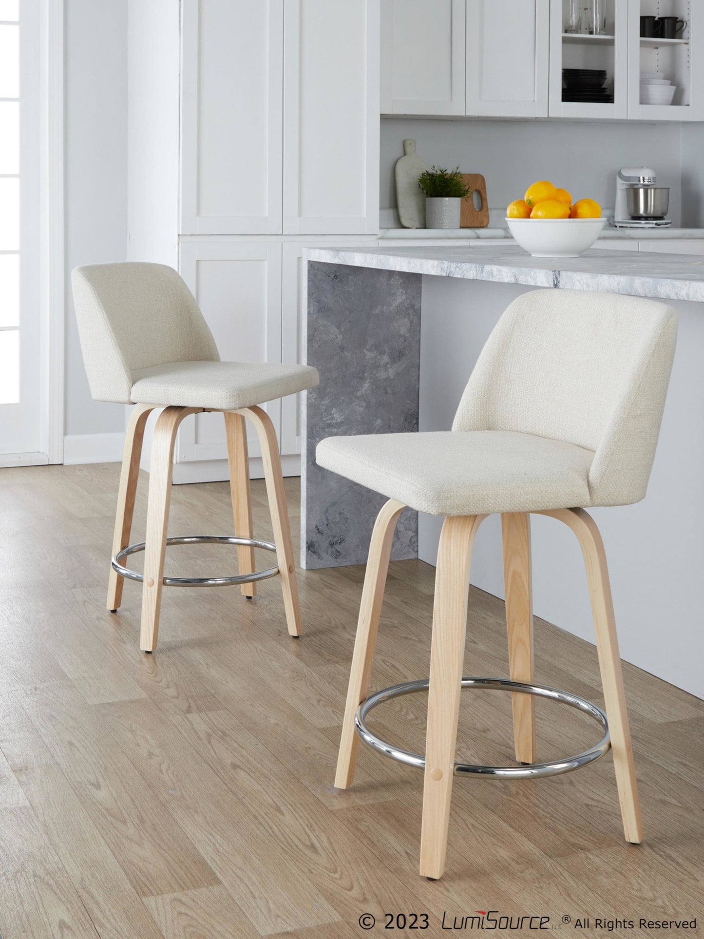 Majestic Office Furniture 24" Fixed-Height Counter Stool - Set of 2