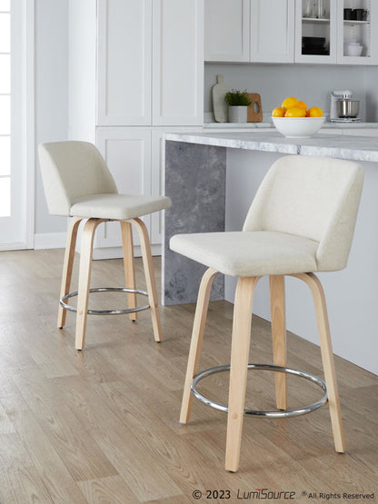 Majestic Office Furniture 24" Fixed-Height Counter Stool - Set of 2