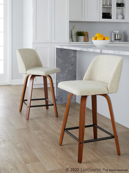 Majestic Office Furniture 24" Fixed-Height Counter Stool - Set of 2