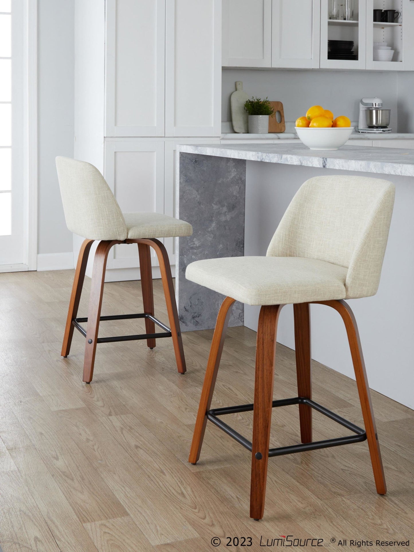 Majestic Office Furniture 24" Fixed-Height Counter Stool - Set of 2