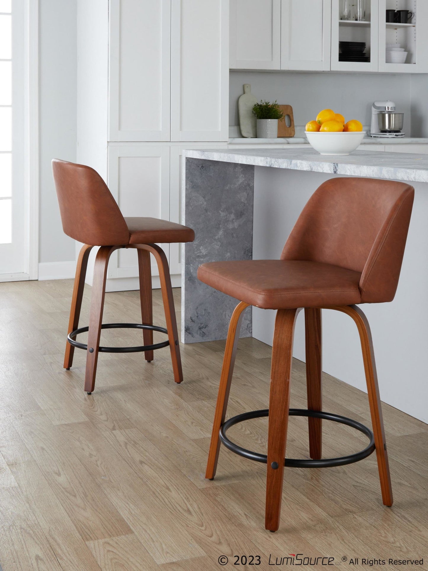 Majestic Office Furniture 24" Fixed-Height Counter Stool - Set of 2