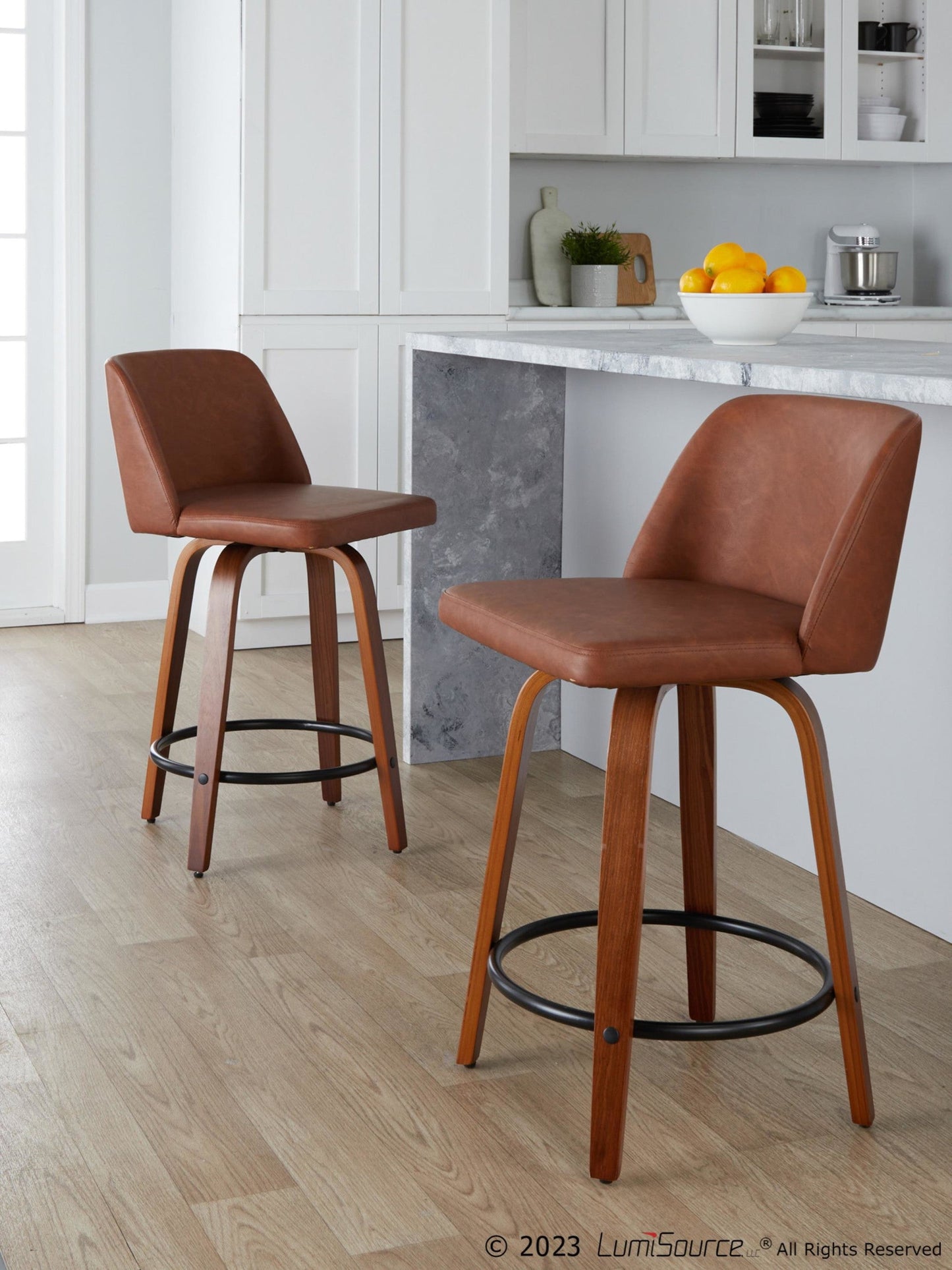 Majestic Office Furniture 24" Fixed-Height Counter Stool - Set of 2