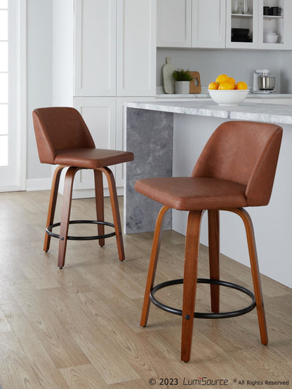Majestic Office Furniture 24" Fixed-Height Counter Stool - Set of 2