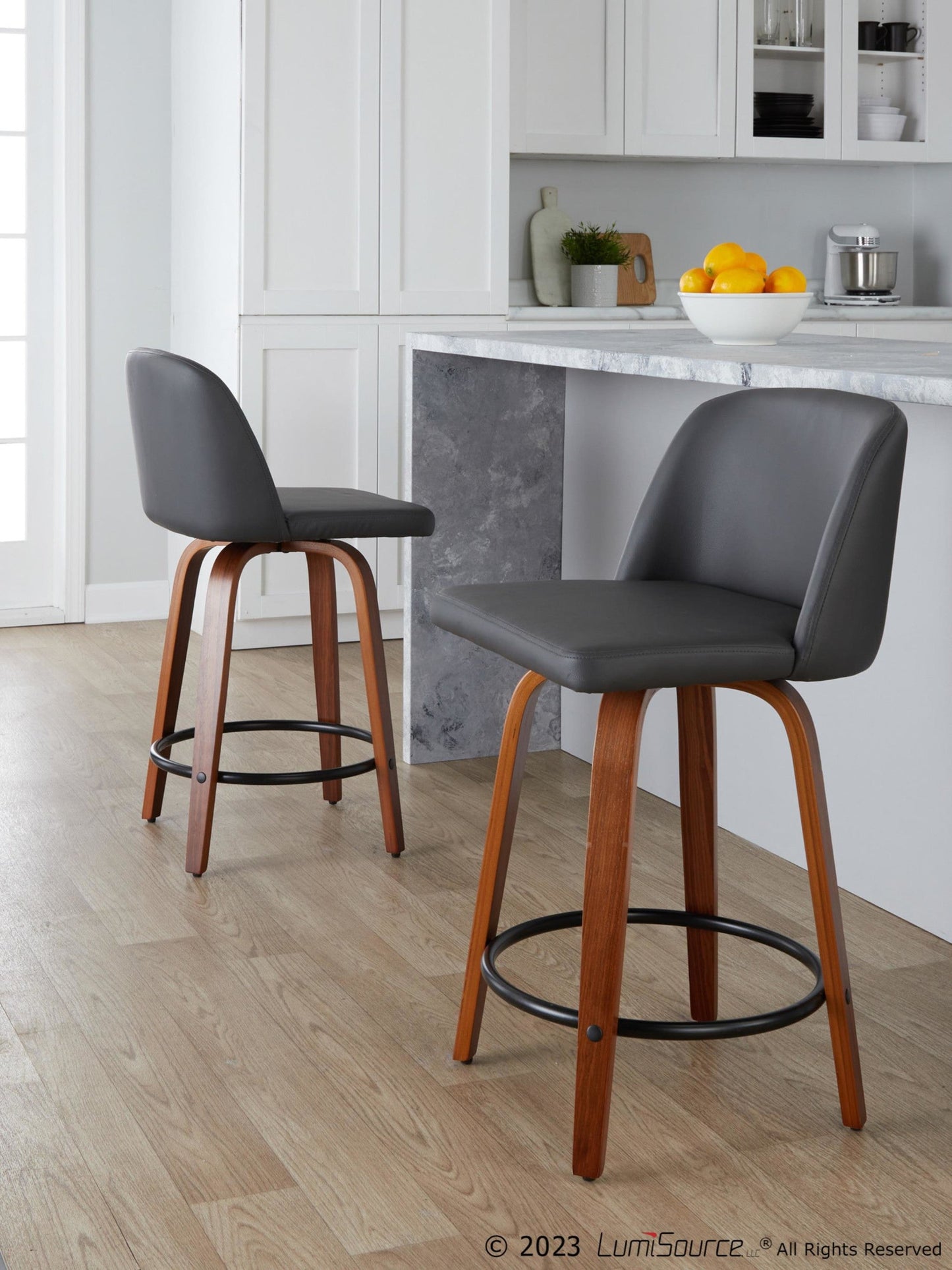 Majestic Office Furniture 24" Fixed-Height Counter Stool - Set of 2