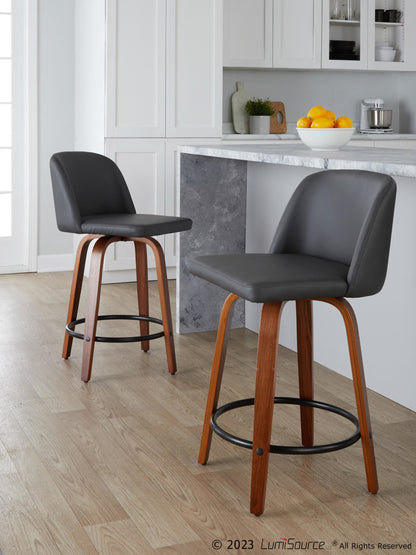 Majestic Office Furniture 24" Fixed-Height Counter Stool - Set of 2