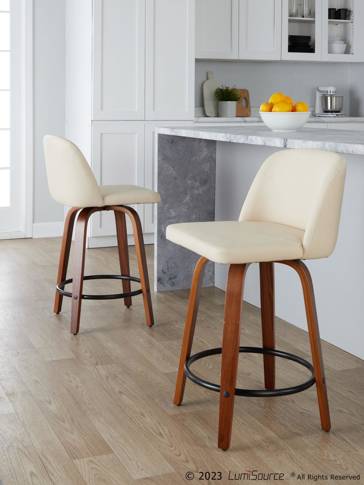 Majestic Office Furniture 24" Fixed-Height Counter Stool - Set of 2