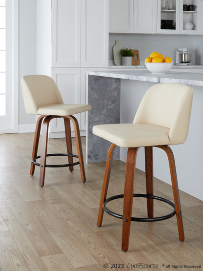 Majestic Office Furniture 24" Fixed-Height Counter Stool - Set of 2
