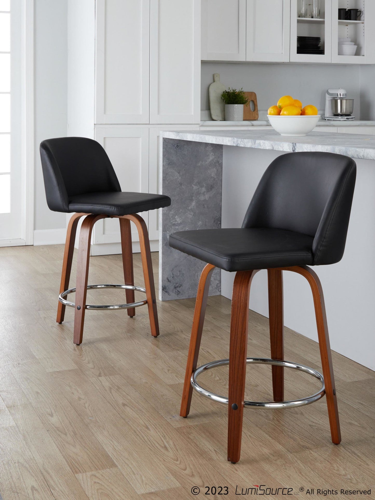 Majestic Office Furniture 24" Fixed-Height Counter Stool - Set of 2