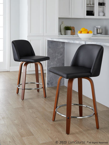 Majestic Office Furniture 24" Fixed-Height Counter Stool - Set of 2