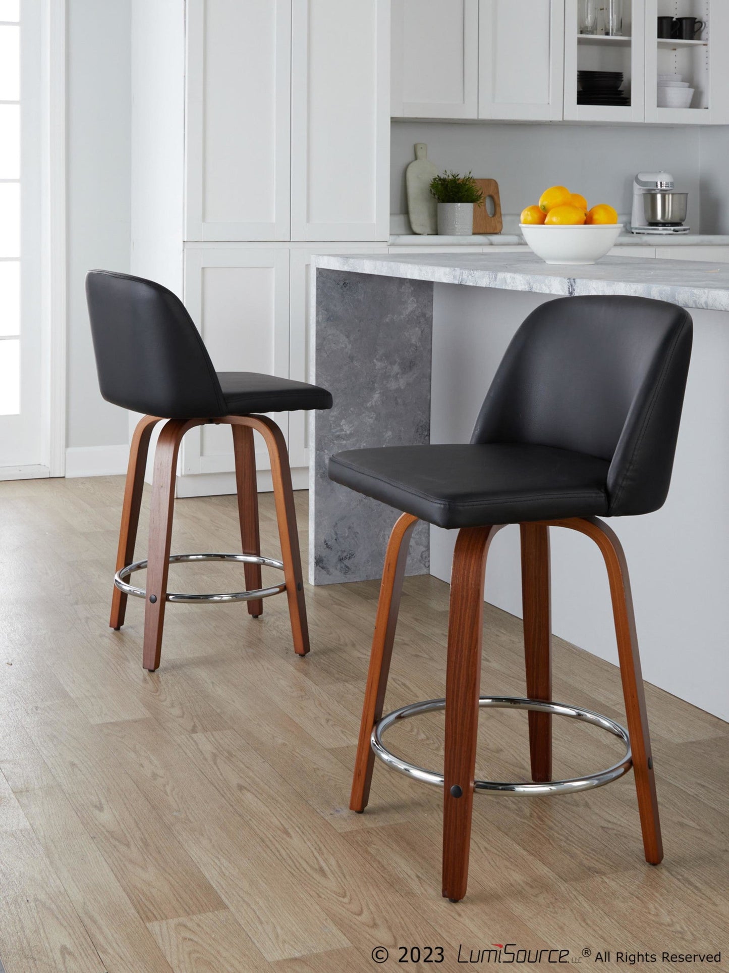 Majestic Office Furniture 24" Fixed-Height Counter Stool - Set of 2