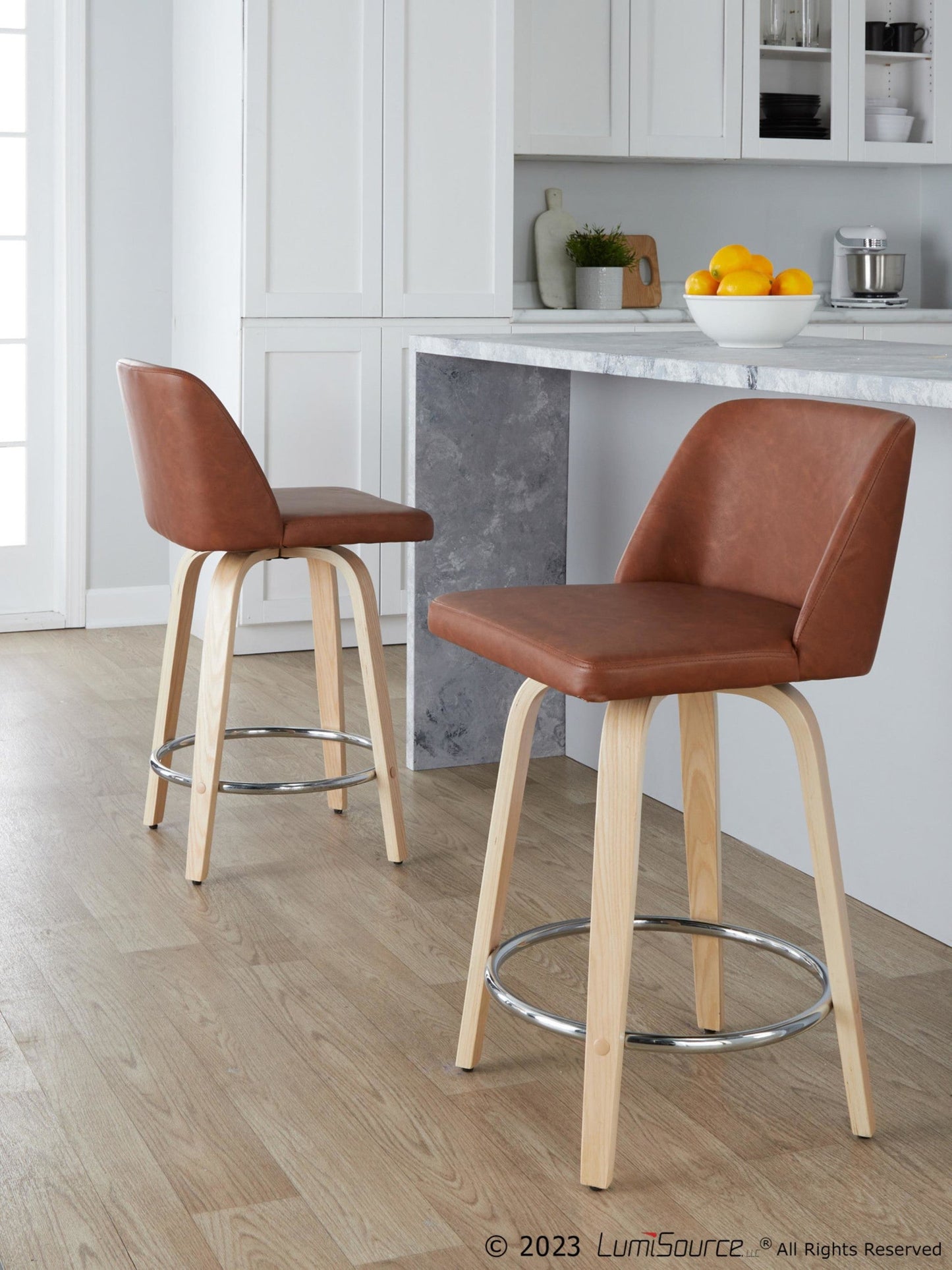 Majestic Office Furniture 24" Fixed-Height Counter Stool - Set of 2