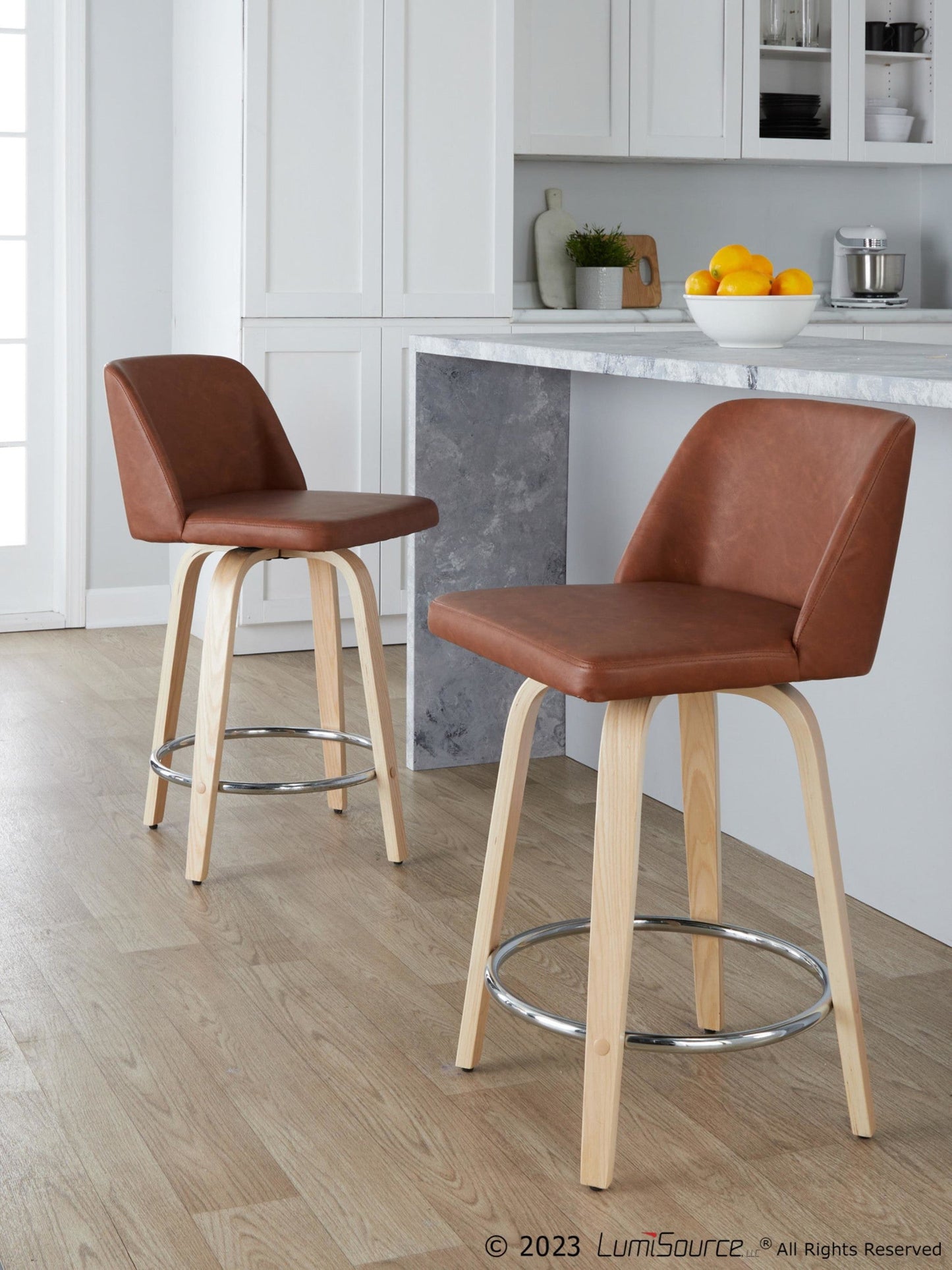 Majestic Office Furniture 24" Fixed-Height Counter Stool - Set of 2