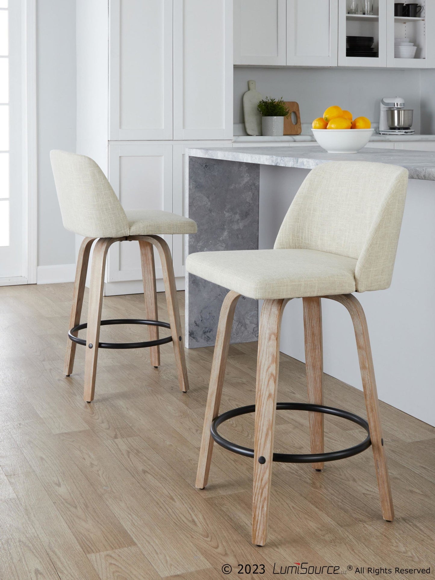 Majestic Office Furniture 26" Fixed-Height Counter Stool - Set of 2