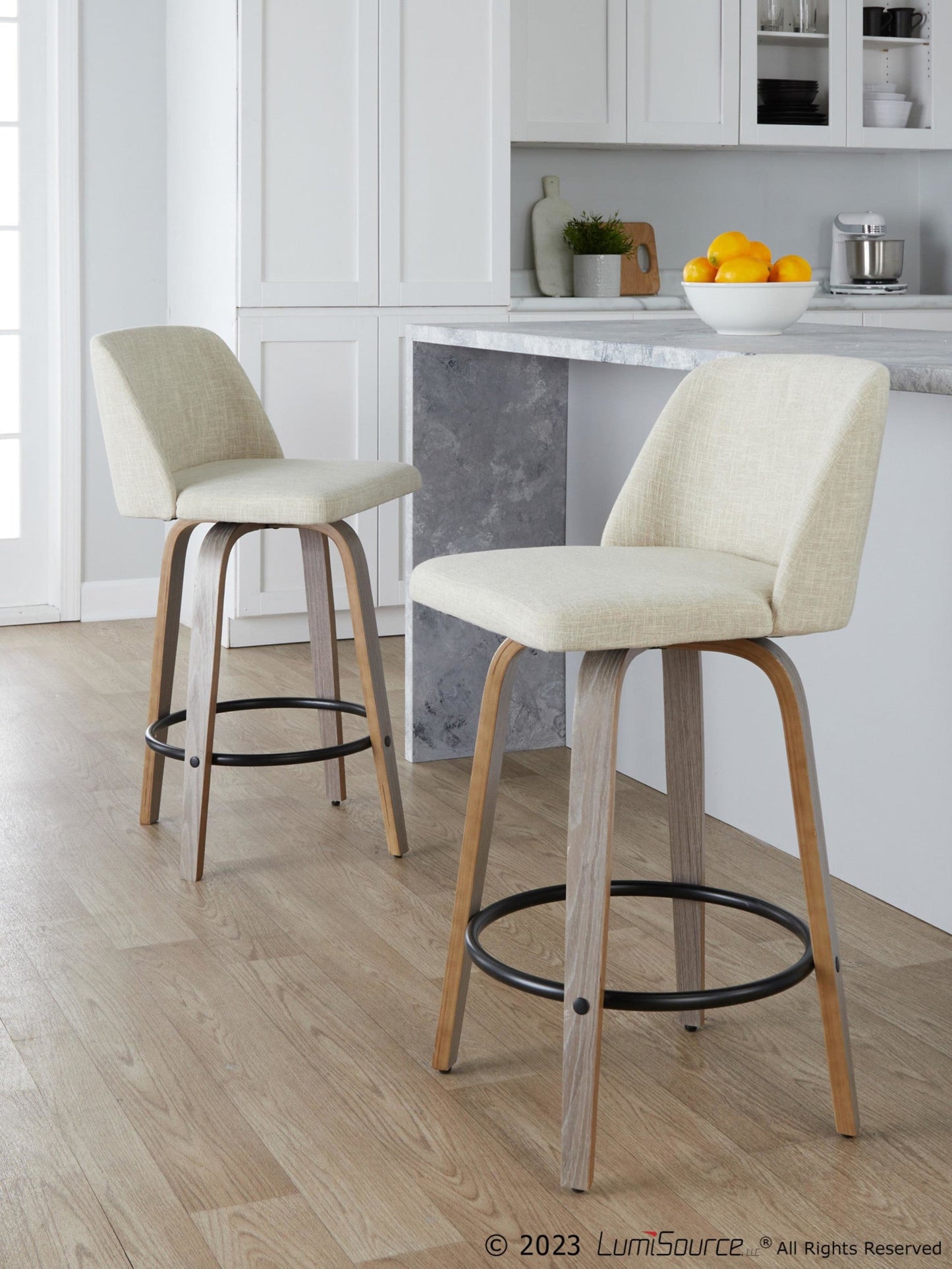 Majestic Office Furniture 26" Fixed-Height Counter Stool - Set of 2
