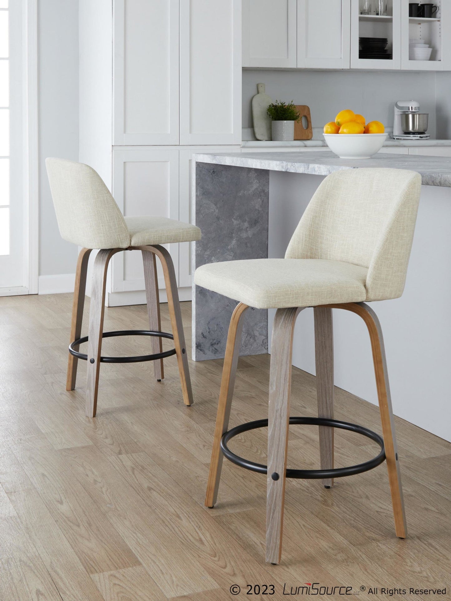 Majestic Office Furniture 26" Fixed-Height Counter Stool - Set of 2