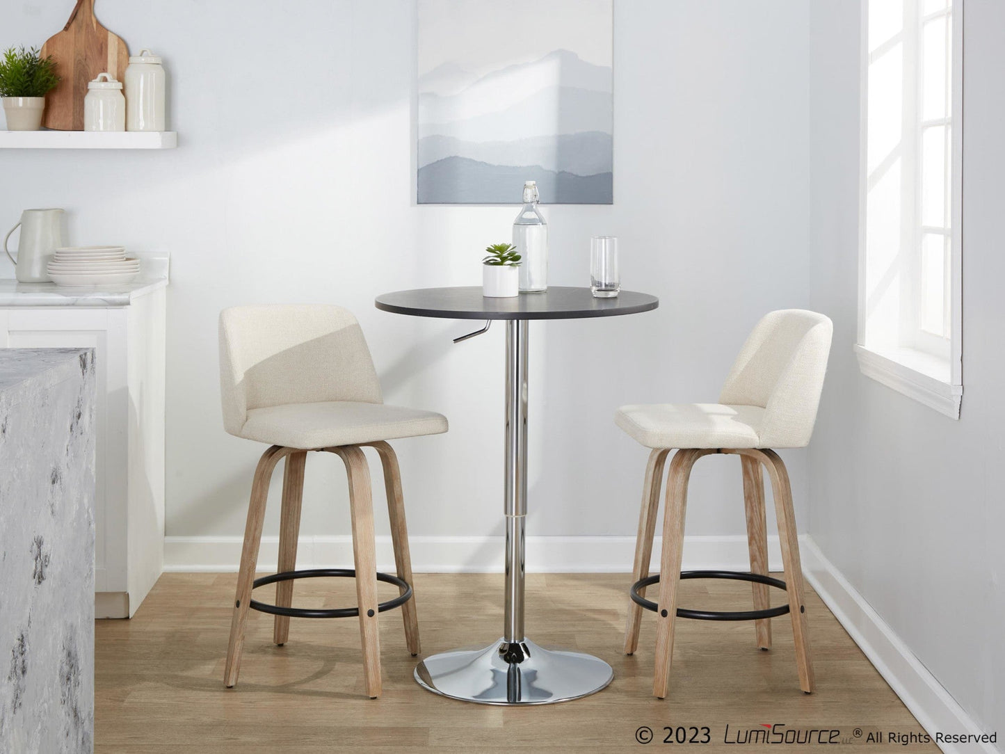 Majestic Office Furniture 26" Fixed-Height Counter Stool - Set of 2