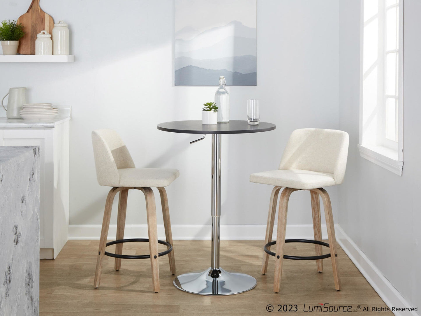 Majestic Office Furniture 26" Fixed-Height Counter Stool - Set of 2