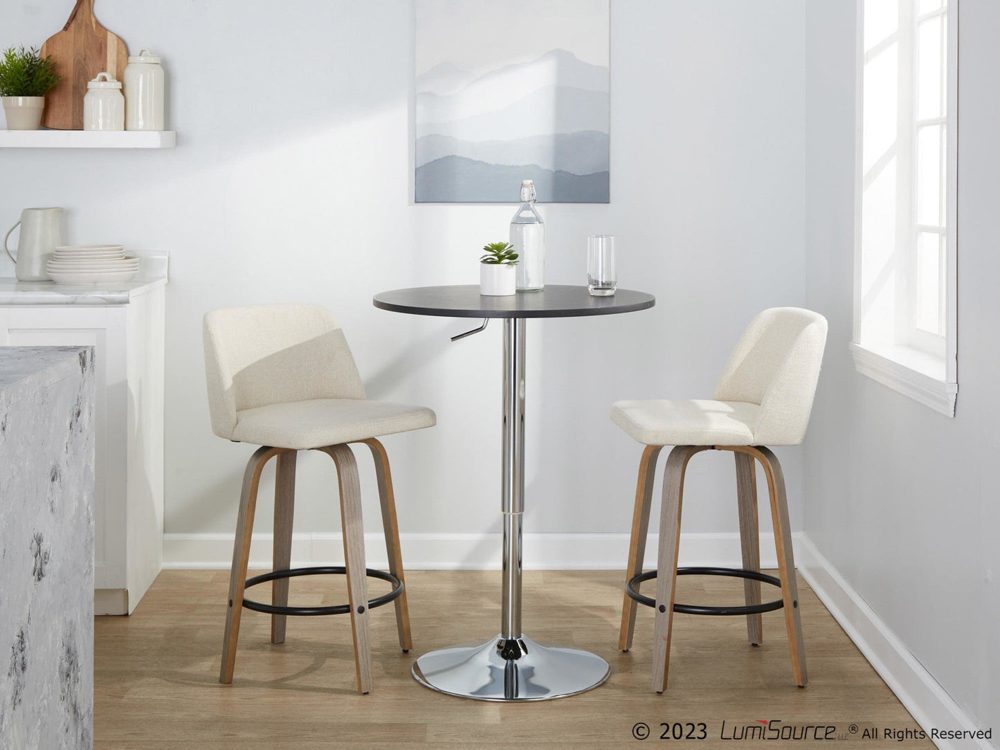 Majestic Office Furniture 26" Fixed-Height Counter Stool - Set of 2