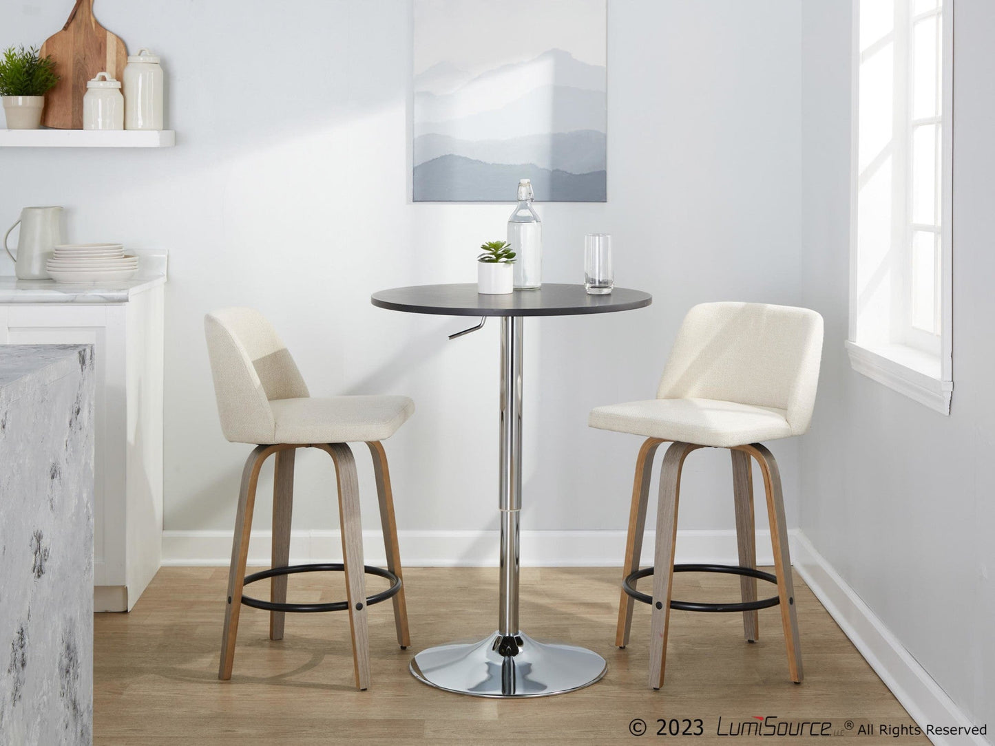 Majestic Office Furniture 26" Fixed-Height Counter Stool - Set of 2