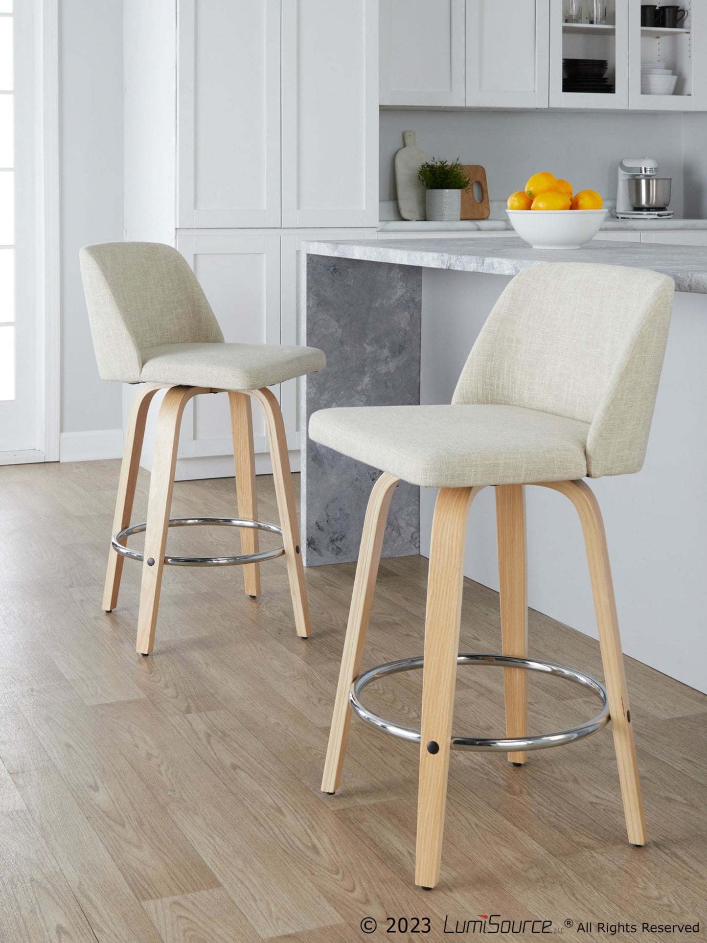 Majestic Office Furniture 26" Fixed-Height Counter Stool - Set of 2