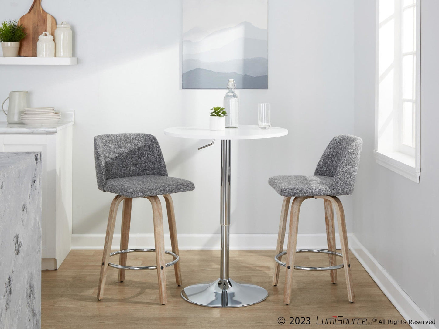 Majestic Office Furniture 26" Fixed-Height Counter Stool - Set of 2