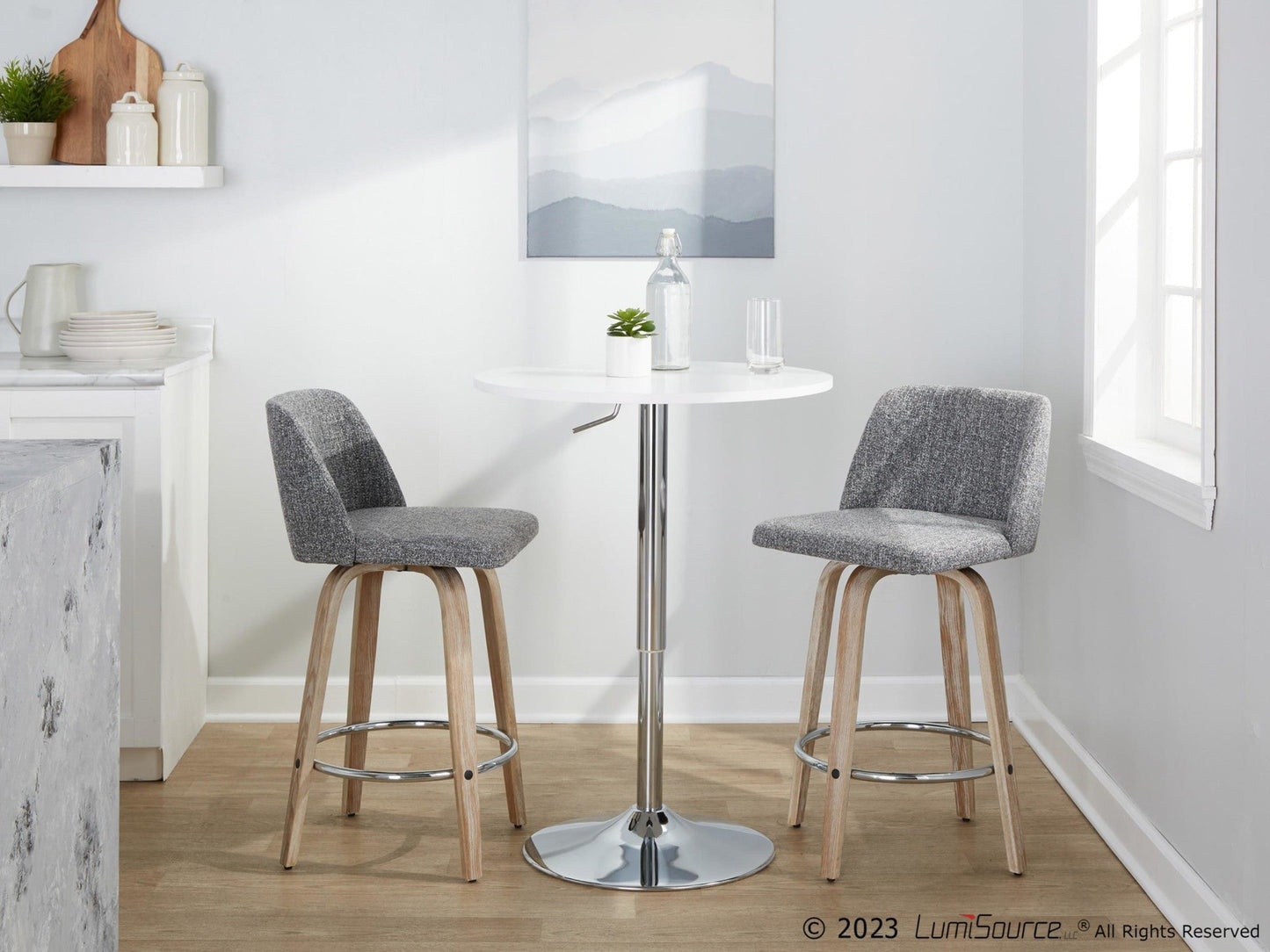 Majestic Office Furniture 26" Fixed-Height Counter Stool - Set of 2