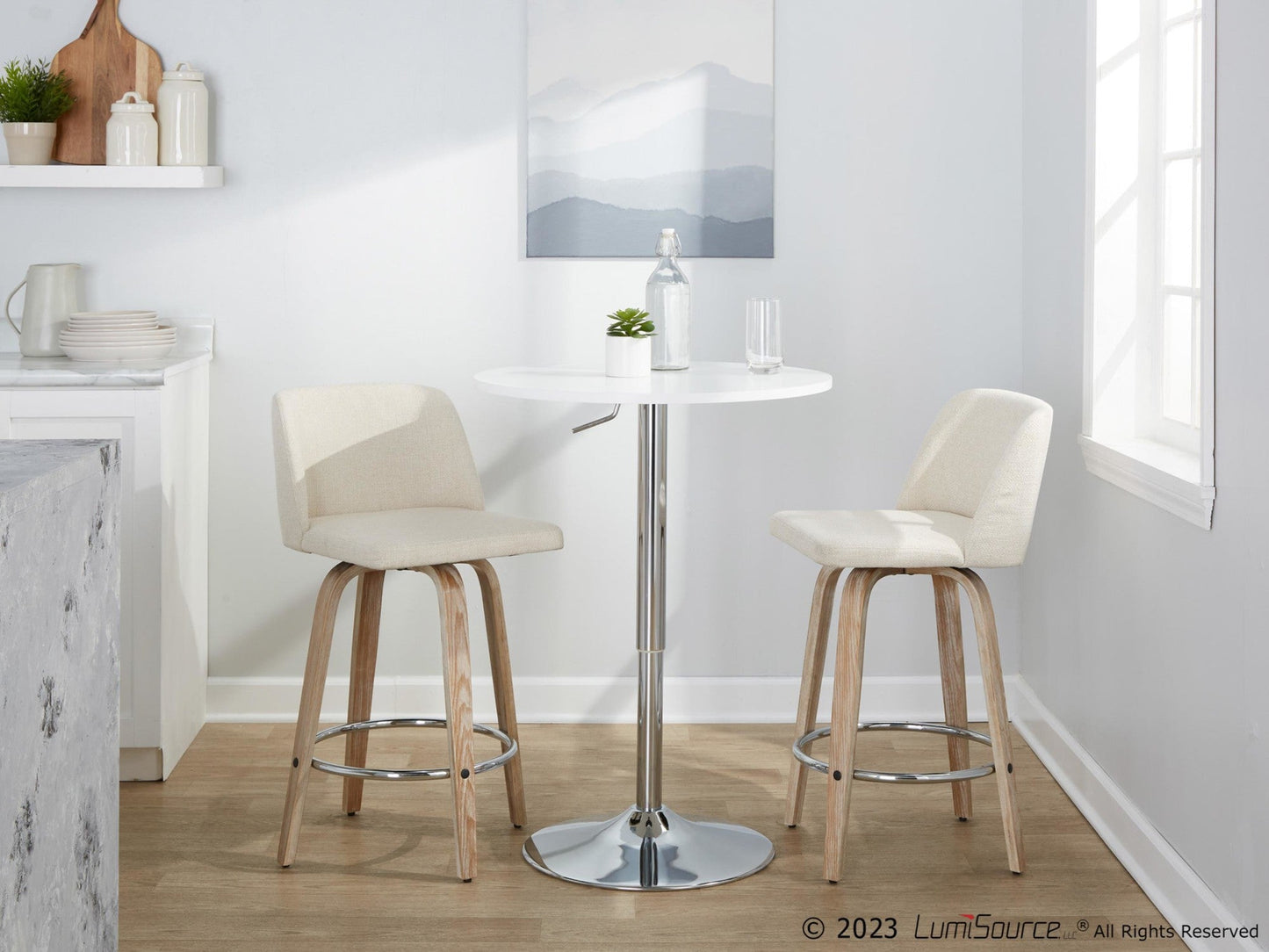 Majestic Office Furniture 26" Fixed-Height Counter Stool - Set of 2