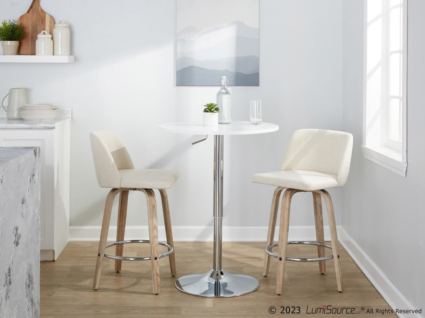 Majestic Office Furniture 26" Fixed-Height Counter Stool - Set of 2
