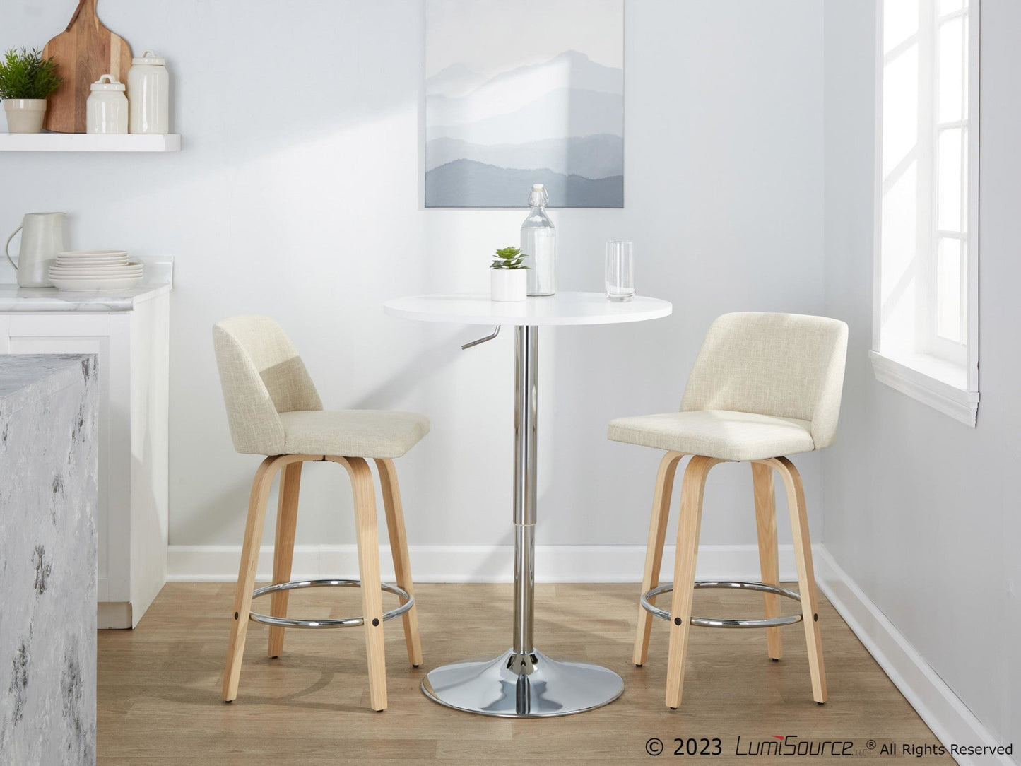 Majestic Office Furniture 26" Fixed-Height Counter Stool - Set of 2