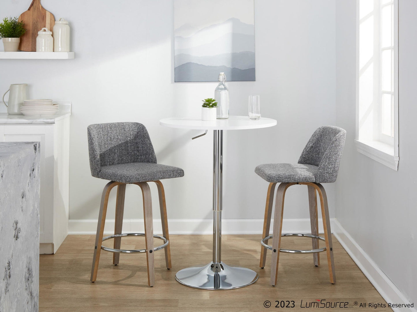 Majestic Office Furniture 26" Fixed-Height Counter Stool - Set of 2