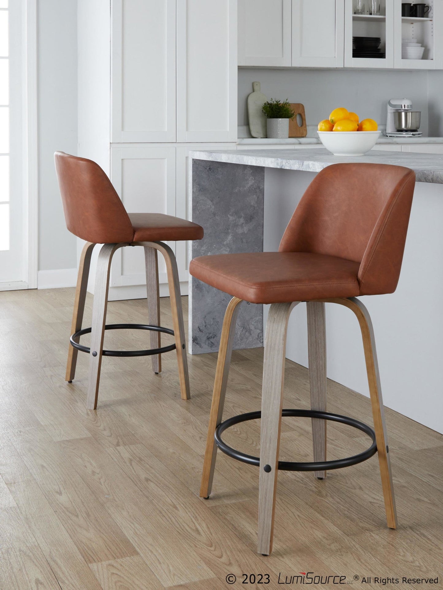 Majestic Office Furniture 26" Fixed-Height Counter Stool - Set of 2