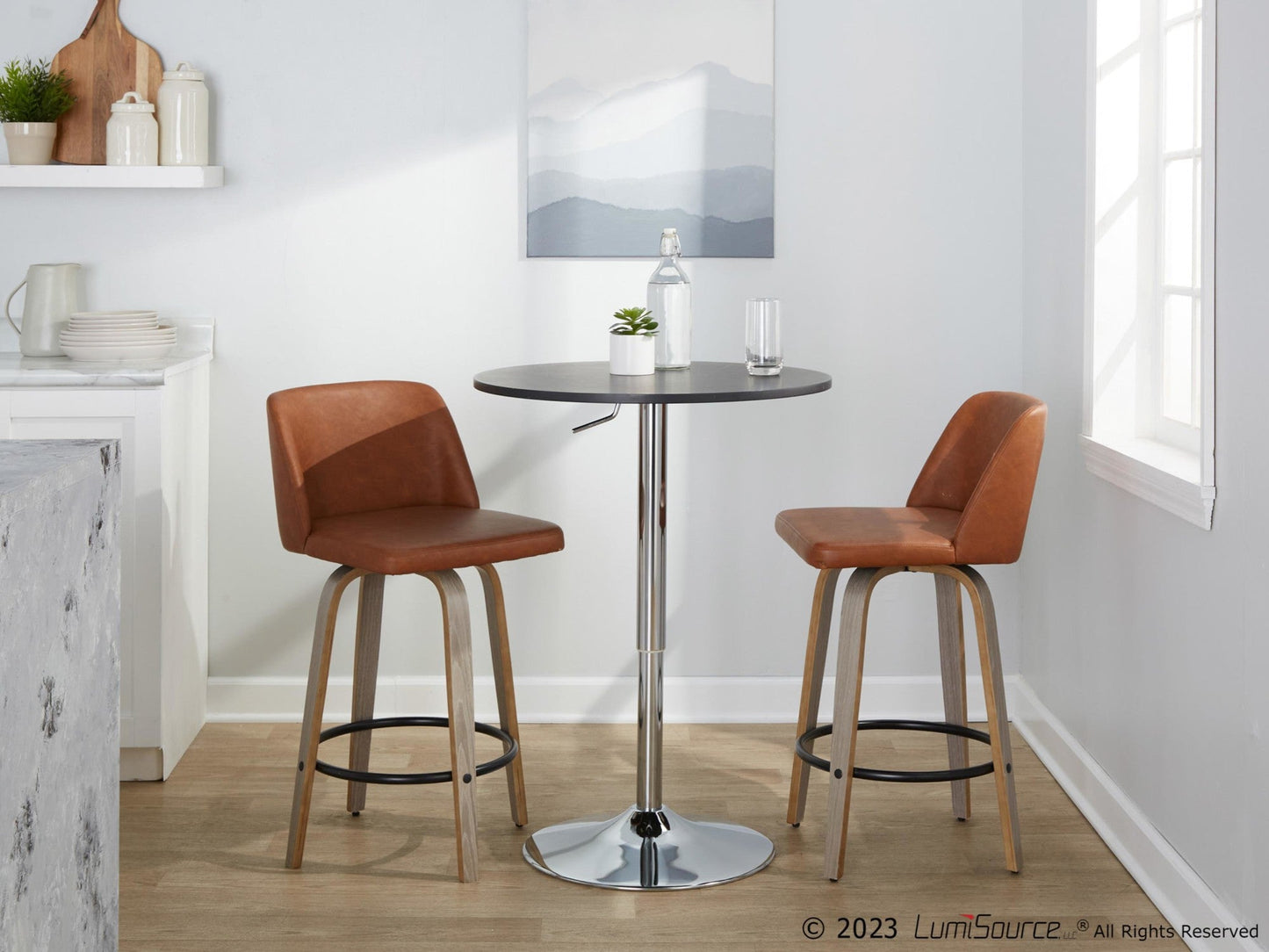 Majestic Office Furniture 26" Fixed-Height Counter Stool - Set of 2