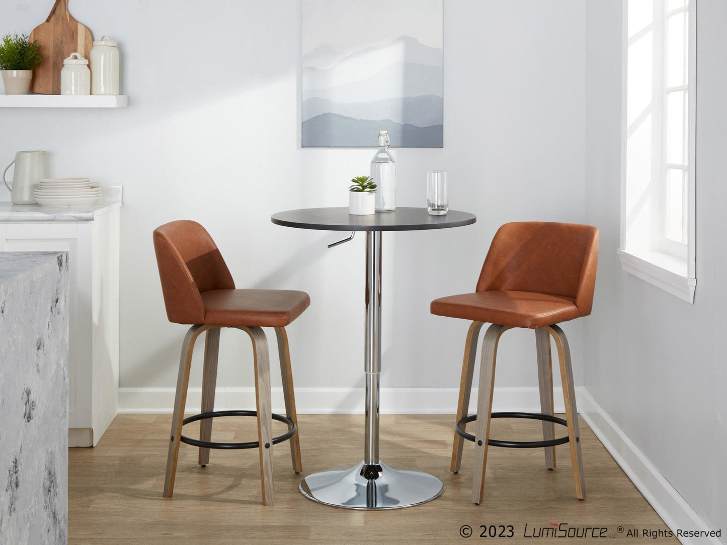 Majestic Office Furniture 26" Fixed-Height Counter Stool - Set of 2
