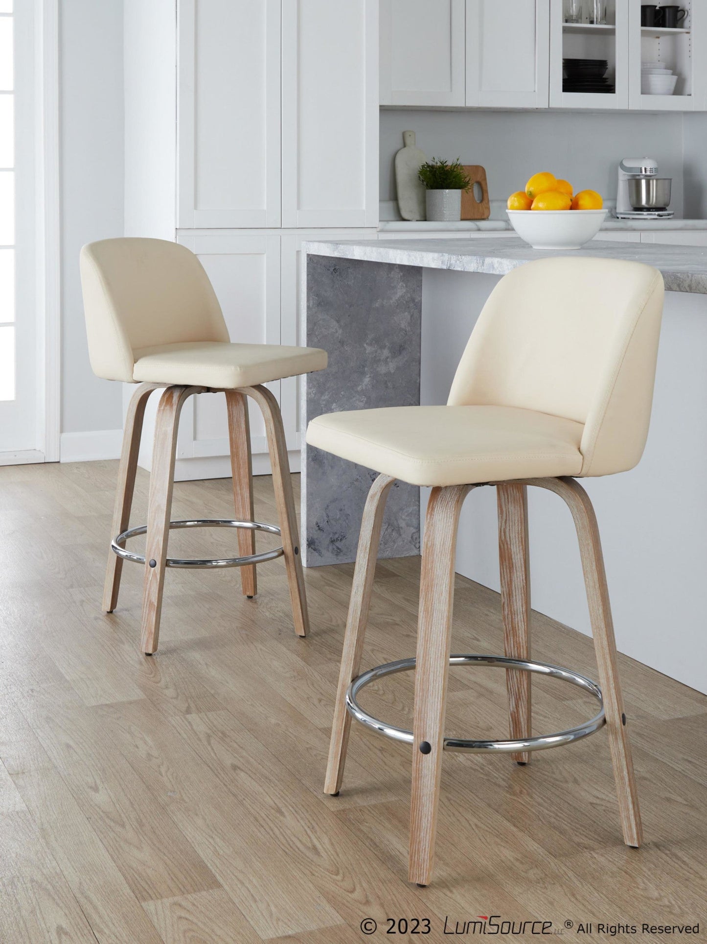 Majestic Office Furniture 26" Fixed-Height Counter Stool - Set of 2