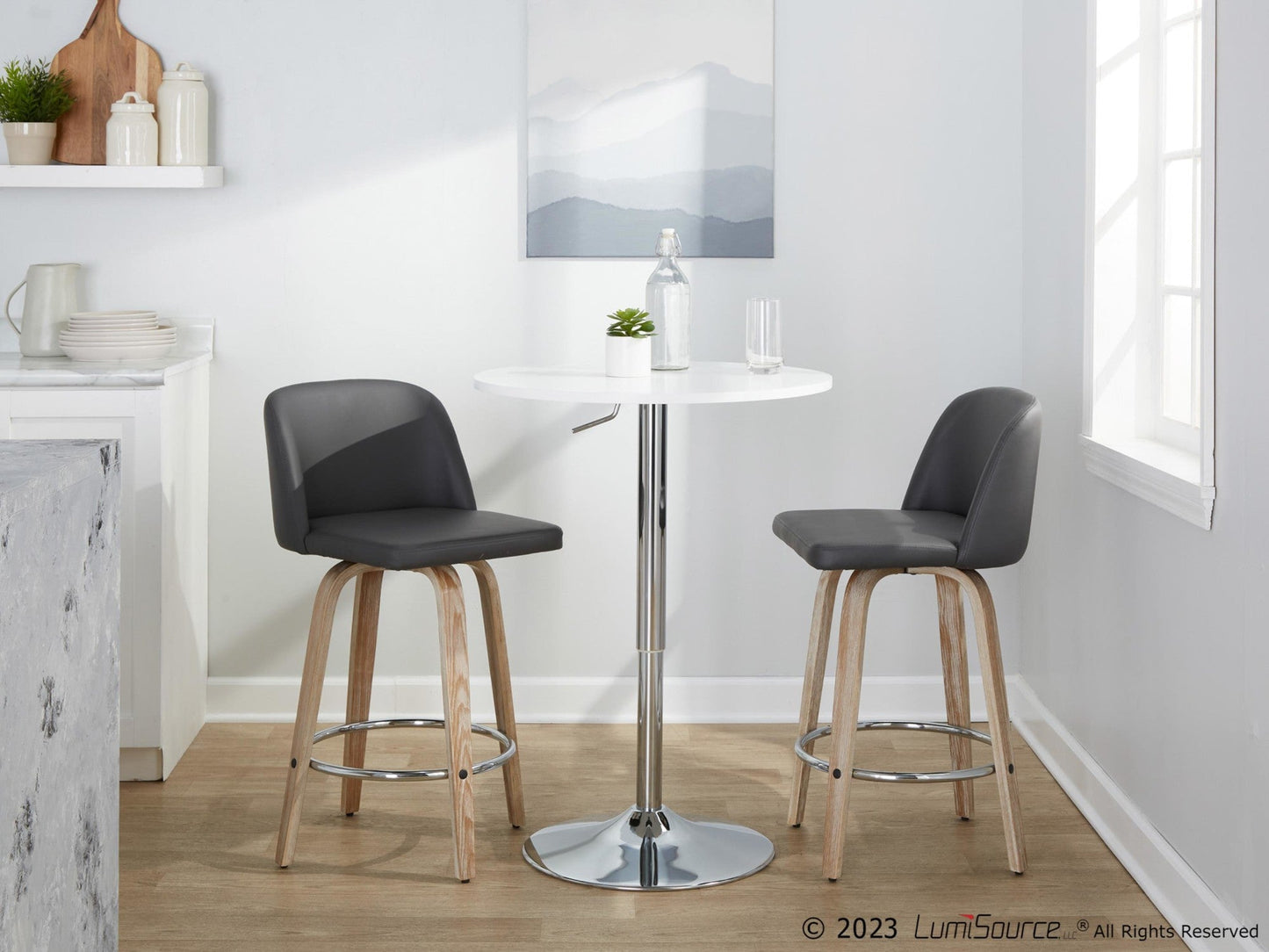 Majestic Office Furniture 26" Fixed-Height Counter Stool - Set of 2