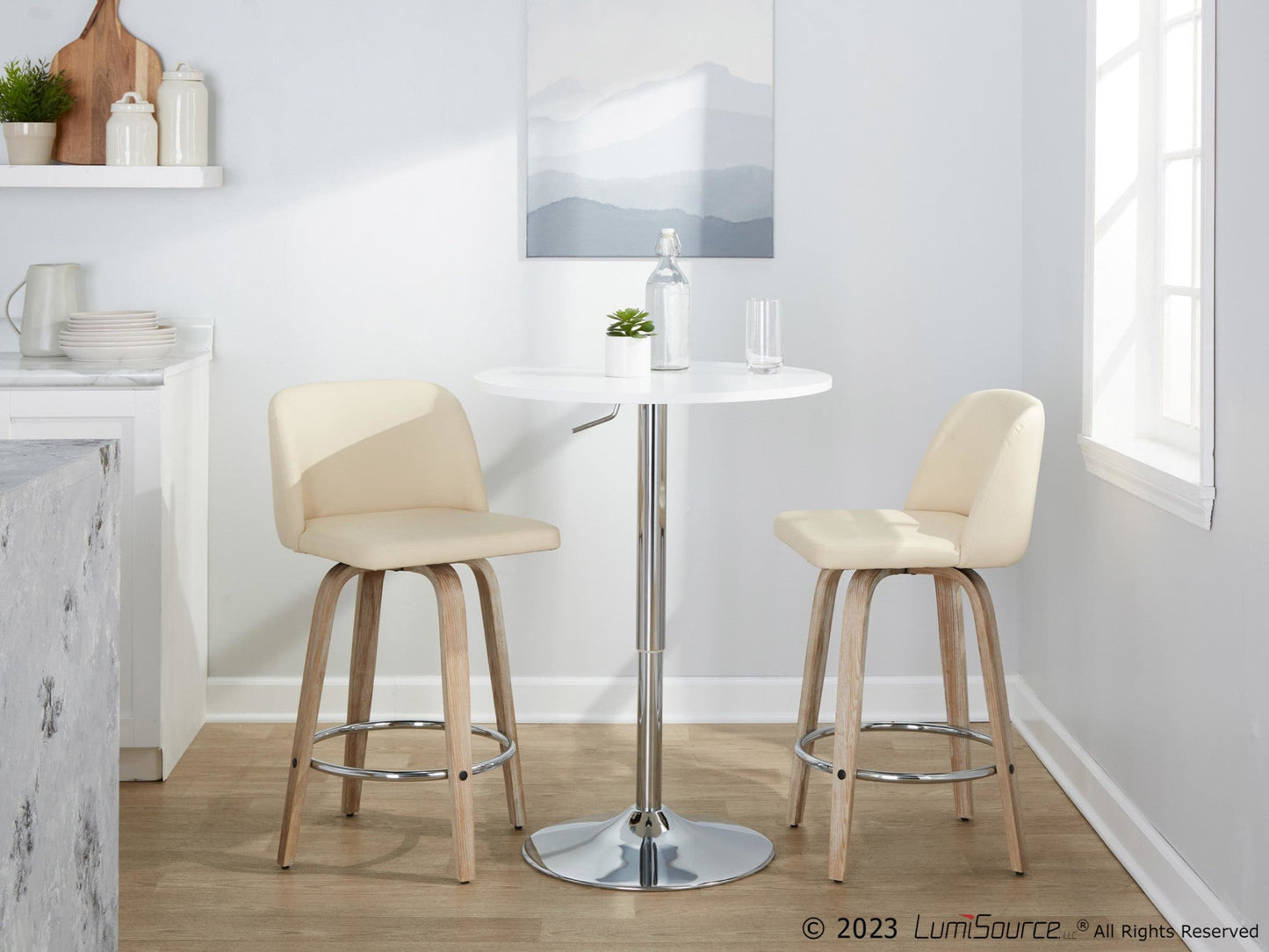 Majestic Office Furniture 26" Fixed-Height Counter Stool - Set of 2