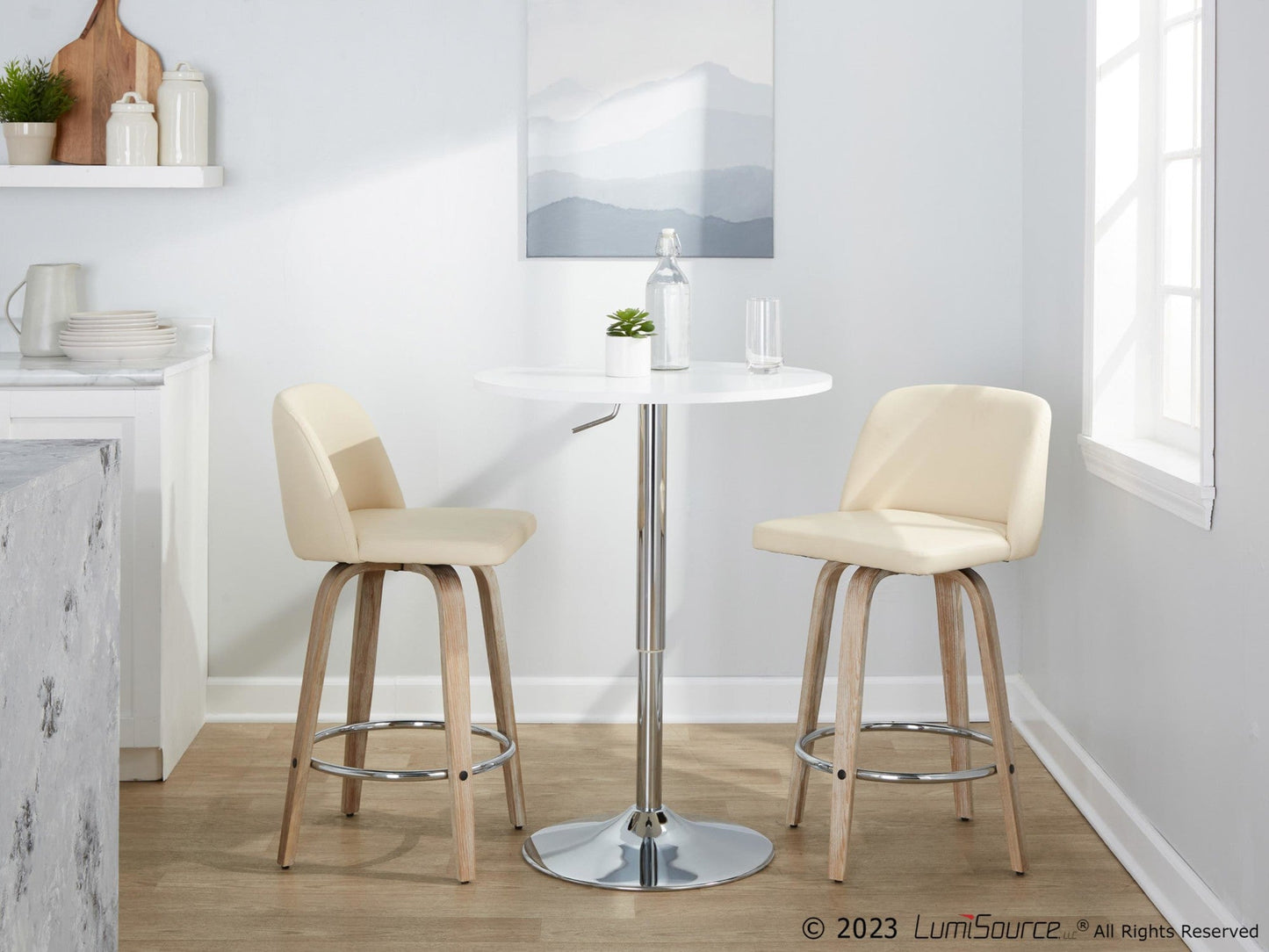 Majestic Office Furniture 26" Fixed-Height Counter Stool - Set of 2