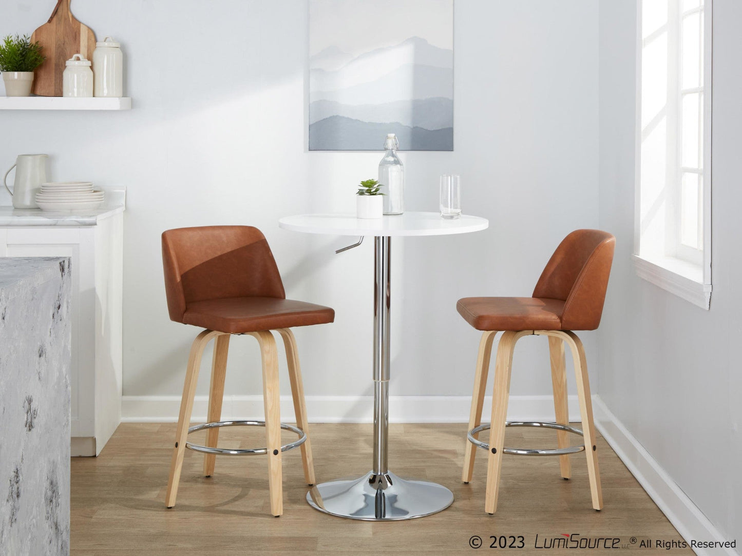 Majestic Office Furniture 26" Fixed-Height Counter Stool - Set of 2