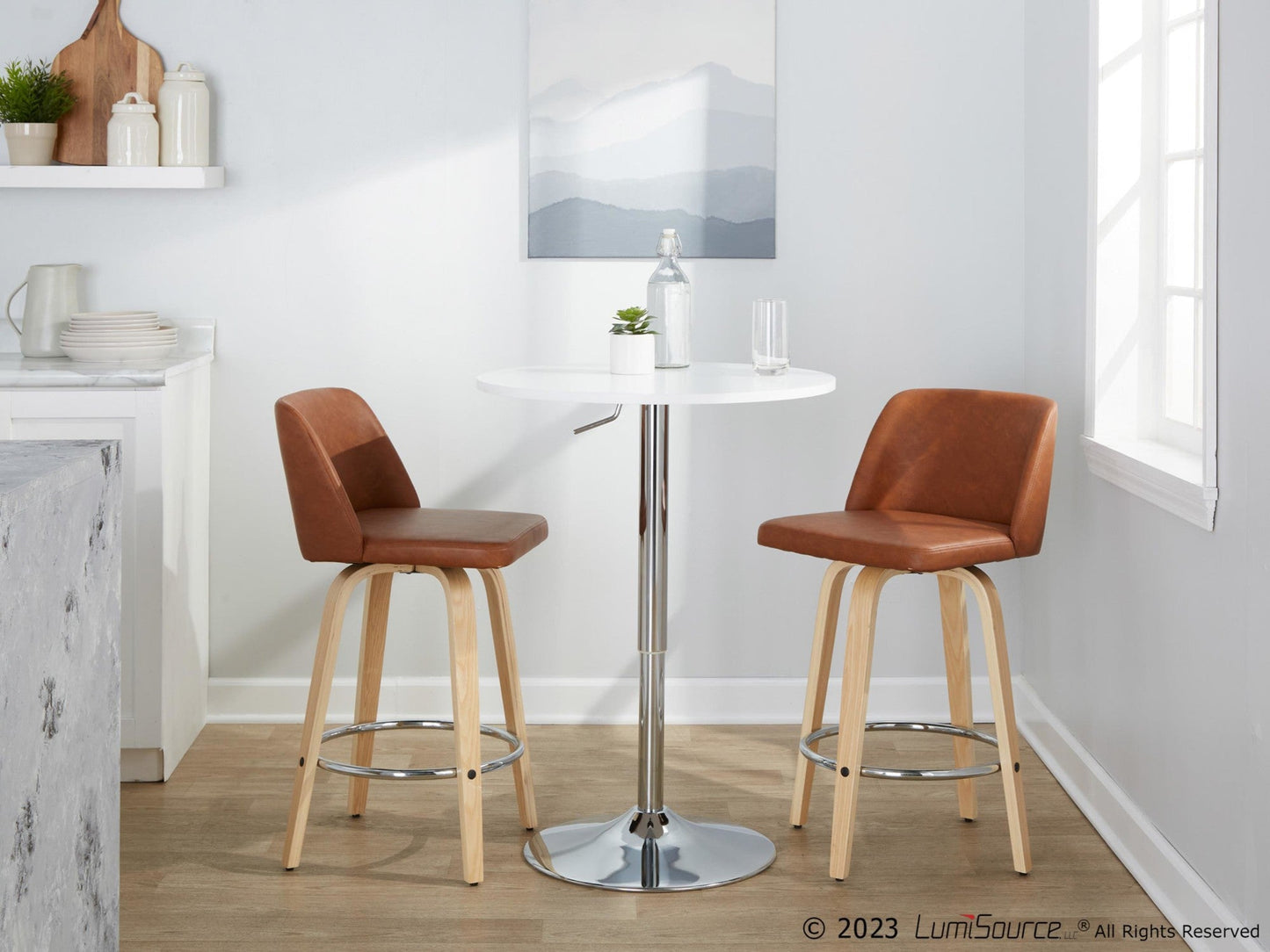 Majestic Office Furniture 26" Fixed-Height Counter Stool - Set of 2
