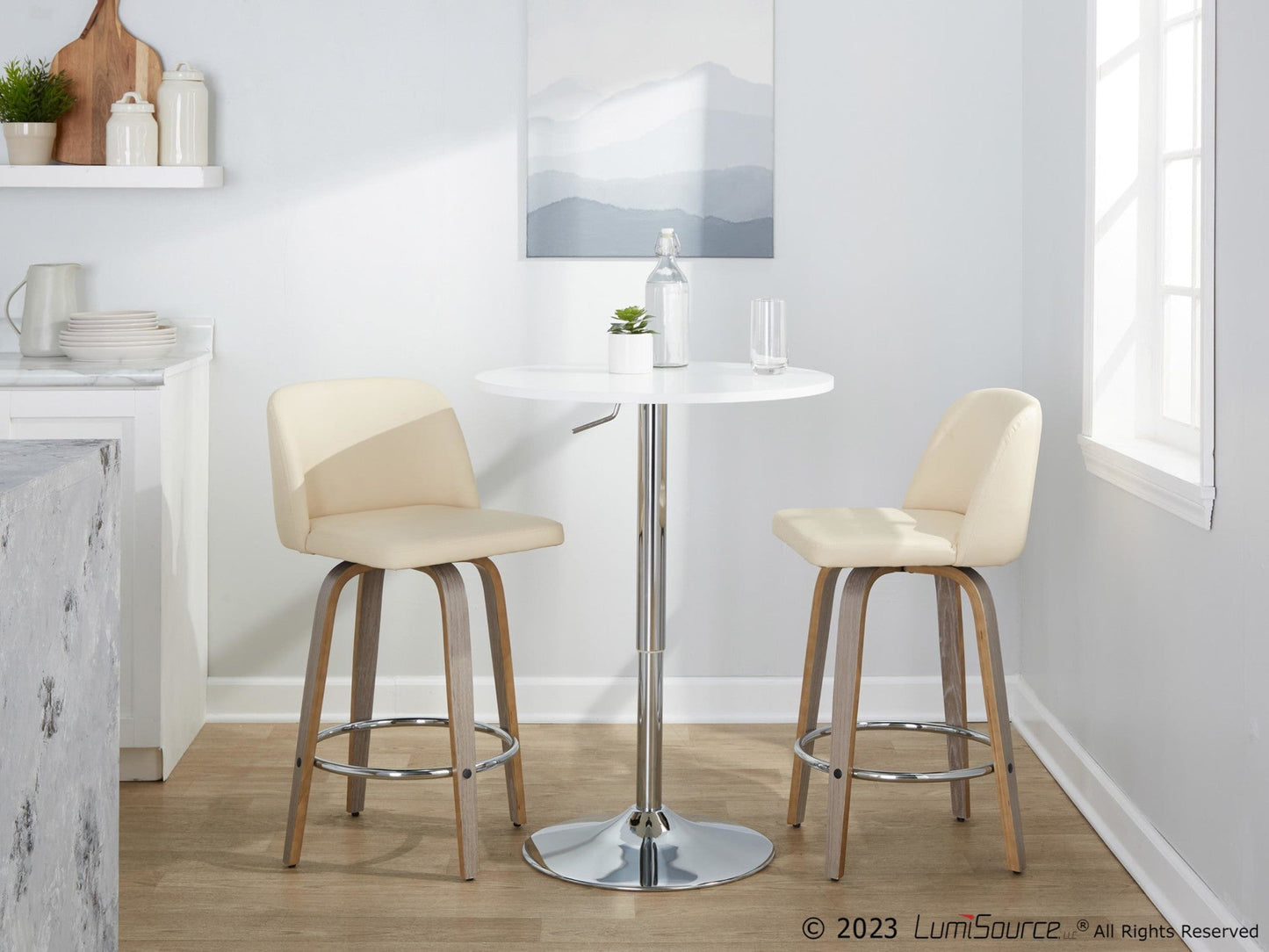 Majestic Office Furniture 26" Fixed-Height Counter Stool - Set of 2