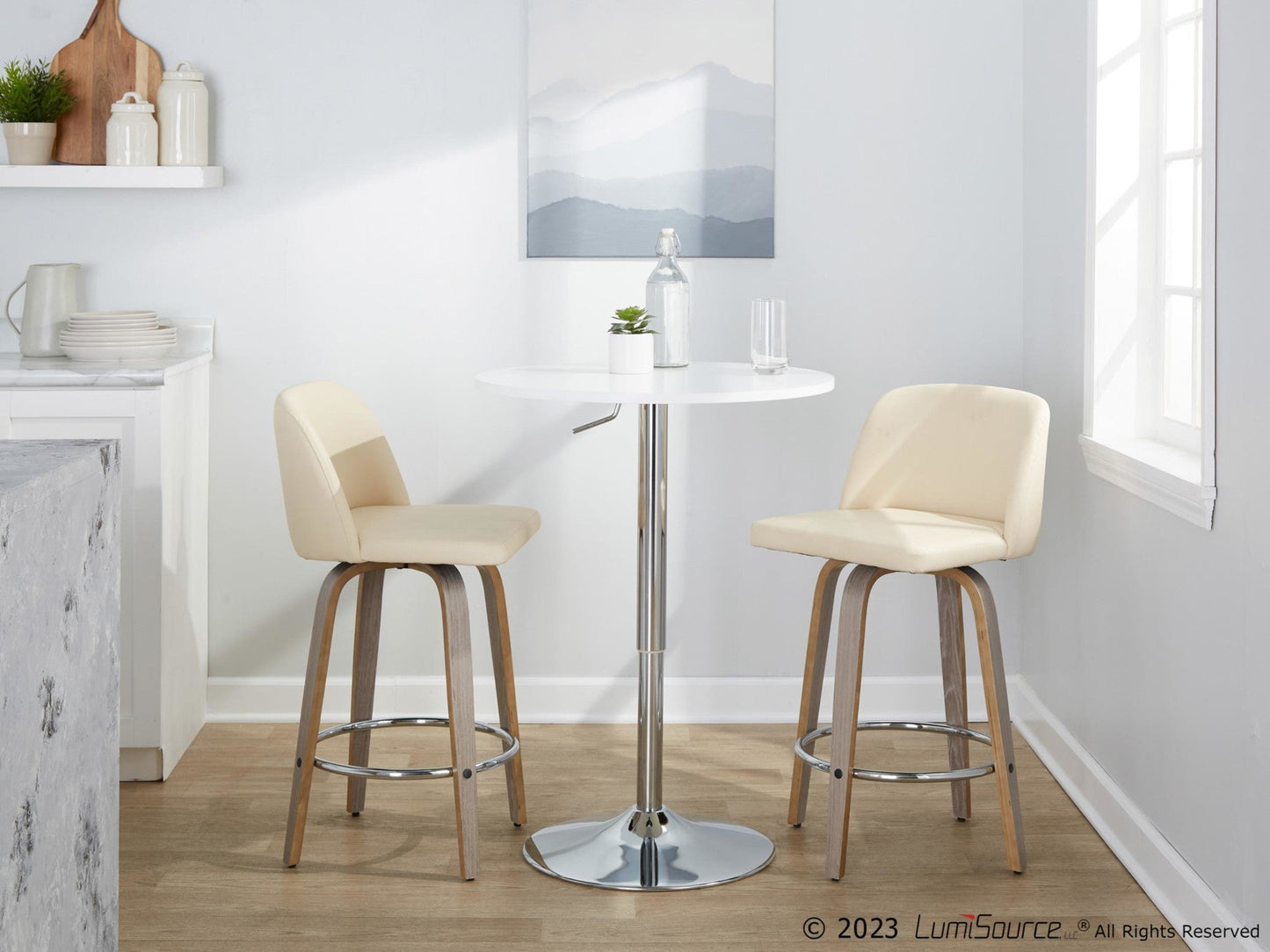Majestic Office Furniture 26" Fixed-Height Counter Stool - Set of 2