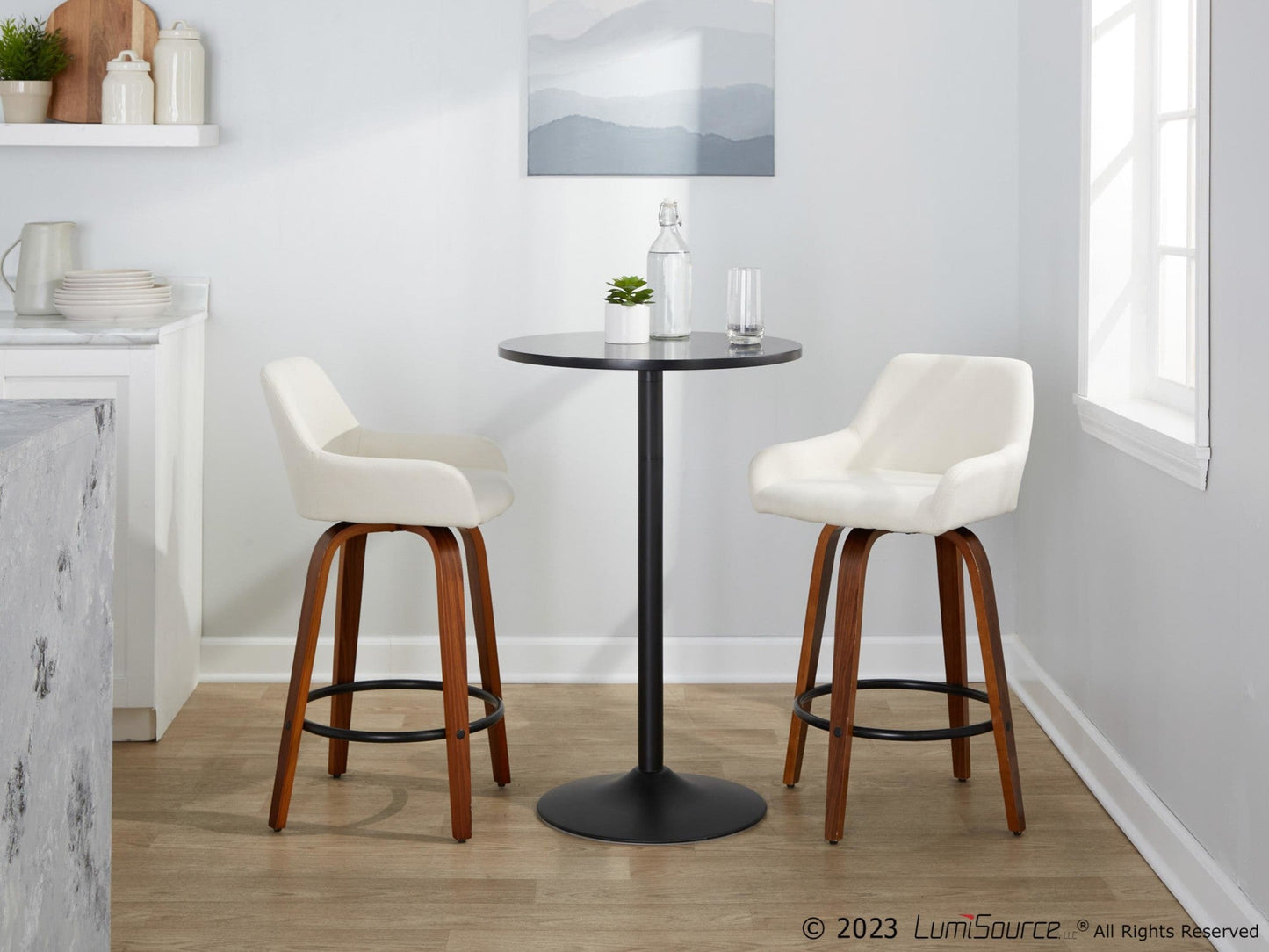 Majestic Office Furniture 26" Fixed-Height Counter Stool - Set of 2