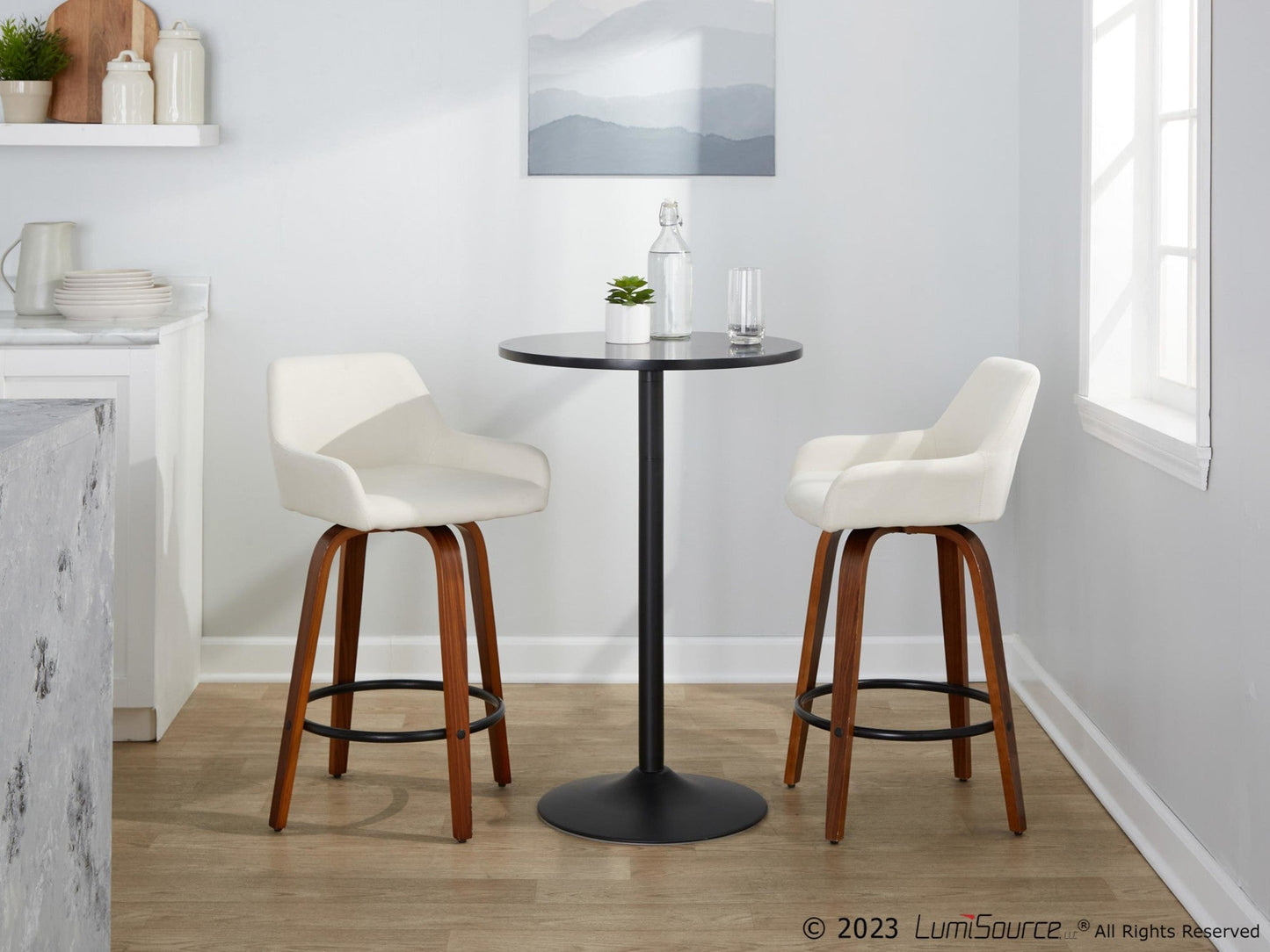 Majestic Office Furniture 26" Fixed-Height Counter Stool - Set of 2