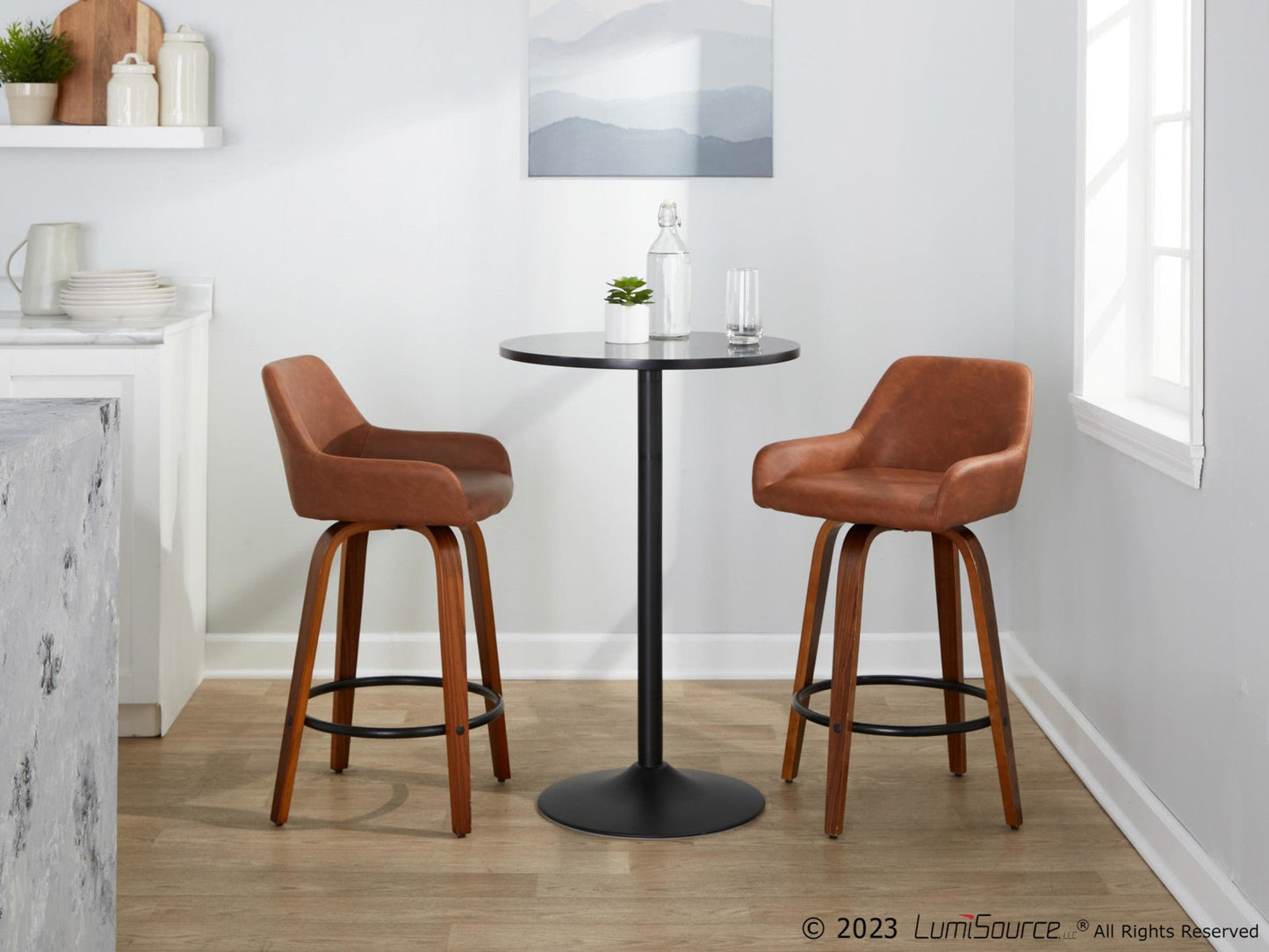 Majestic Office Furniture 26" Fixed-Height Counter Stool - Set of 2