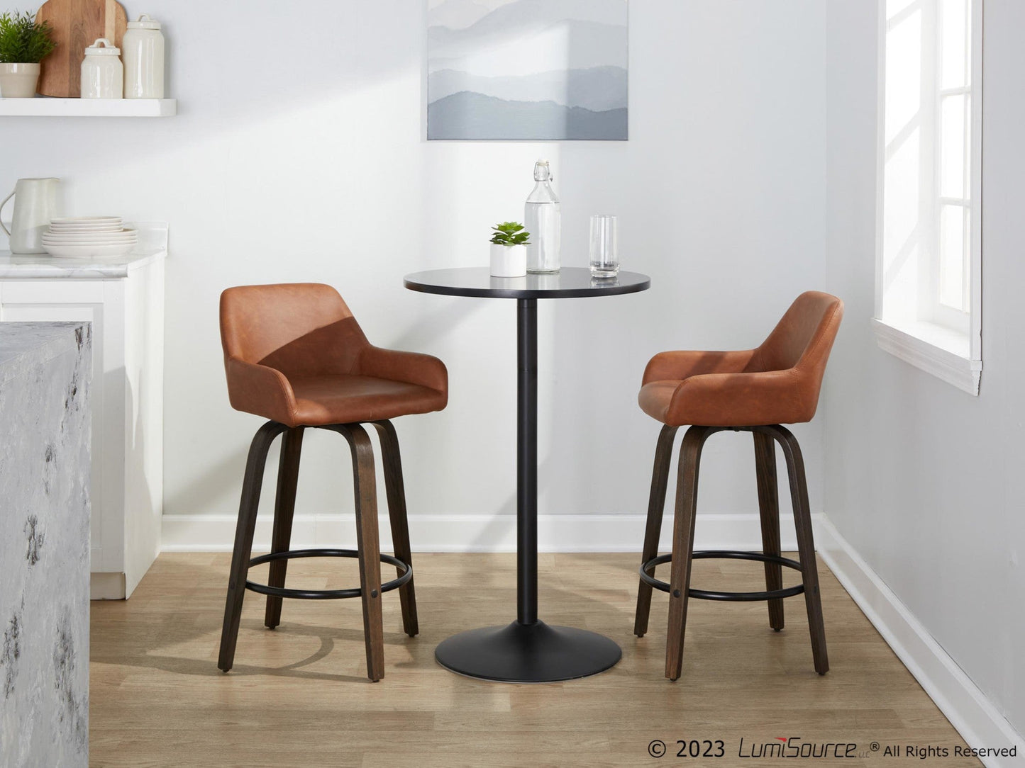 Majestic Office Furniture 26" Fixed-Height Counter Stool - Set of 2
