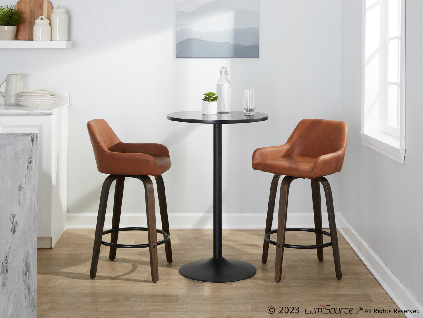 Majestic Office Furniture 26" Fixed-Height Counter Stool - Set of 2